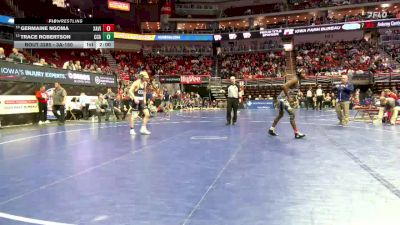 3A-150 lbs Cons. Round 2 - Germaine Ngoma, Xavier, Cedar Rapids vs Trace Robertson, Clear Creek-Amana