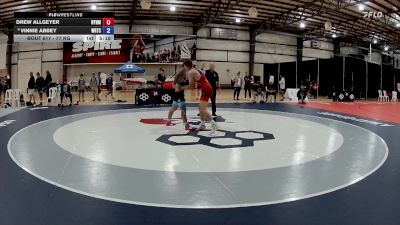 77 kg Champ. Round 1 - Drew Allgeyer, NYAC/NMU vs Vinnie Abbey, Warrior Regional Training Center