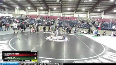 62 lbs Round 3 - Elizabeth Tibbs, Ravage vs Ty Spencer, Fremont Wrestling Club