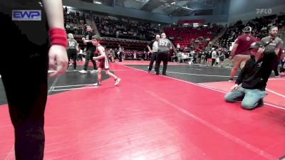 52 lbs Consi Of 8 #1 - Jimmy Allen, Owasso Takedown Club vs Sam Adcock, Collinsville Cardinal Youth Wrestling