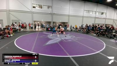 145 lbs Placement Matches (8 Team) - Pierson Manville, Pennsylvania vs Dailey Jennings, Oklahoma Red