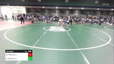 144 lbs Round Of 128 - Mason Petersen, NE vs Alex Gutierrez, CA