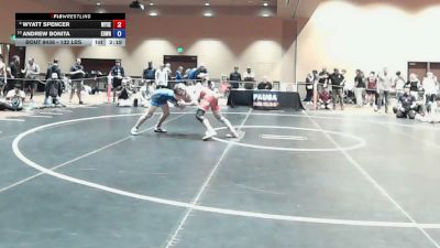 132 lbs Cons. Sub-semis - Wyatt Spencer, Wyoming Seminary vs Andrew Bonita, Edge Wrestling