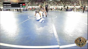 90 lbs Round Of 32 - John Dennis, Marlow Outlaws vs Ezra Flores, Amped Wrestling Club