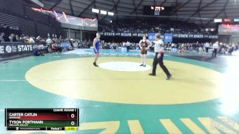 1B/2B 165 Champ. Round 1 - Carter Catlin, Napavine vs Tyson Portmann, Willapa Valley