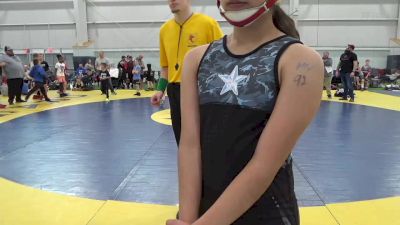 92 lbs Round 4 - Arielle Herndon, Lil Rebels vs Porter Adams, Team Gotcha