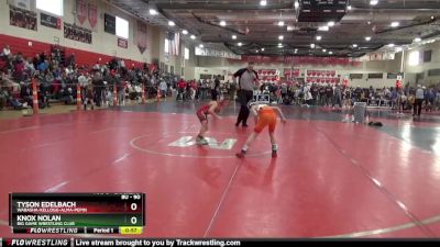 90 lbs 3rd Place Match - Tyson Edelbach, Wabasha-Kellogg-Alma-Pepin vs Knox Nolan, Big Game Wrestling Club