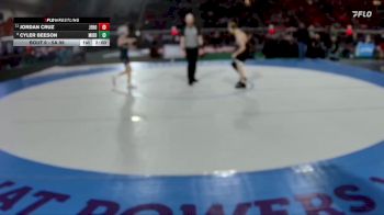 5A 98 lbs Champ. Round 1 - Jordan Cruz, Jerome vs Cyler Beeson, Middleton