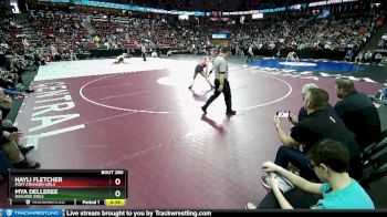 Girls 120 lbs 3rd Place Match - Mya Delleree, Ozaukee Girls vs Hayli Fletcher, Fort Atkinson Girls