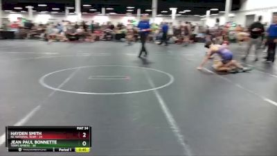 130 lbs Round 6 (8 Team) - Jean Paul Bonnette, Terps Xpress vs Hayden Smith, NC National Team