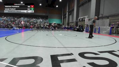 152 lbs Quarterfinal - Tristan Forsman, VICI Wrestling vs Adam Farley, Falcon Wrestling