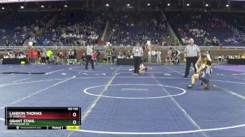 D2-132 lbs Semifinal - Landon Thomas, St Joseph HS vs Grant Stahl, Mt Pleasant HS