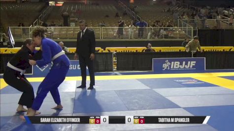 Tabitha M Spangler vs Sarah Elizabeth Effinger 2025 Pan Jiu Jitsu IBJJF Championship