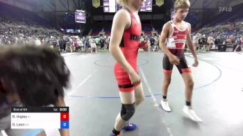 138 lbs Rnd Of 64 - Roper Higley, Idaho vs Omar Leon, Ohio