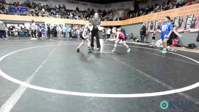 61 lbs Semifinal - Kapri Bruens, Carl Albert vs Lincoln Steiner, Mustang Bronco Wrestling Club