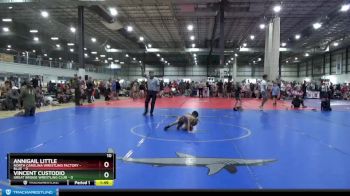 45 lbs Semis (4 Team) - Annigail Little, NORTH CAROLINA WRESTLING FACTORY - BLUE vs Vincent Custodio, GREAT BRIDGE WRESTLING CLUB