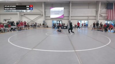 100 lbs Dylan Stubbs, Utah Gold vs Wyatt Melchi, Indiana Gold