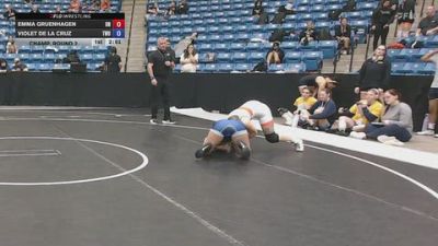131 lbs Champ. Round 2 - Emma Gruenhagen, Unattached vs Violet De La Cruz, Texas Wesleyan