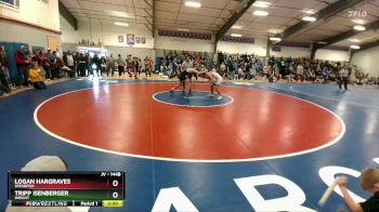 144B Champ. Round 1 - Logan Hargraves, Spearfish vs Tripp Isenberger, Wright