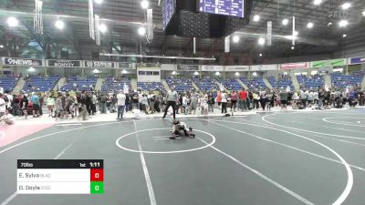 70 lbs Quarterfinal - Eddie Sylva, Black Hills Wr Ac vs DeShawn Doyle, Steel City Reloaded