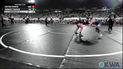 138 lbs Round Of 16 - Payton Patrick, Coweta Tiger Wrestling vs Serenity Watson, Enid Junior High