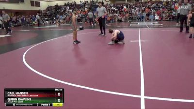 PW-16 lbs Semifinal - Quinn Rawlins, Jesup Mat Club vs Cael Hansen, Waverly Area Wrestling Club