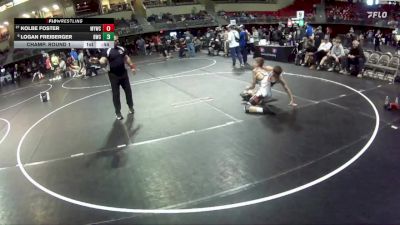 117 lbs Champ. Round 1 - Kolbe Foster, McCook Youth Wrestling Club vs Logan Freiberger, Bridgeport Wrestling Club