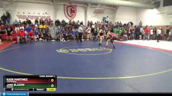 157 lbs Cons. Round 2 - Kade Martinez, Centaurus vs Jake Blazon, Meeker