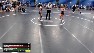 100 lbs Round 5 - Josalyn Hernandez-DeLeon, Lexington vs Kenzie Frederick, Lincoln Southeast