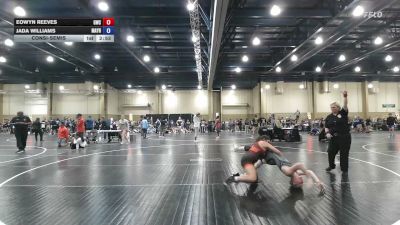 125 lbs Consolation - Eowyn Reeves, Gladiator Wrestling vs Jada Williams, Mayhem Wrestling Club