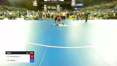 126 lbs Cons 16 #1 - Cael Humphrey, CA vs Steven Robles, AZ