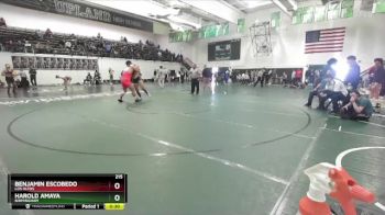 215 lbs Cons. Round 6 - Harold Amaya, Birmingham vs Benjamin Escobedo, Los Altos