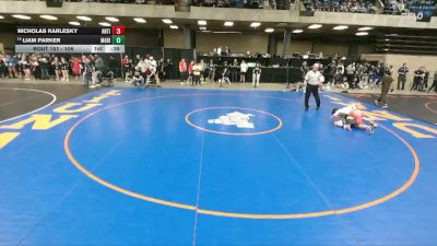106 lbs Champ. Round 2 - Liam Parker, Harvard vs Nicholas Karlesky, Maine South