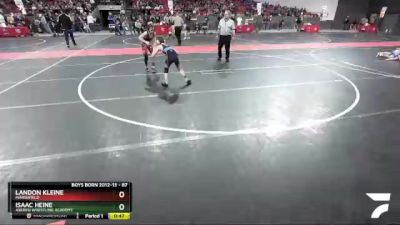 87 lbs Cons. Semi - Landon Kleine, Marshfield vs Isaac Heine, Askren Wrestling Academy