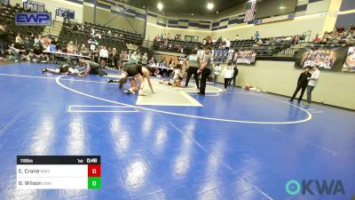 119 lbs Consi Of 4 - Elijah Crane, Midwest City Bombers vs Brenden (Sj) Wilson, Shelton Wrestling Academy