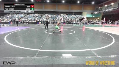 46 lbs Quarterfinal - Dikota Lacy, Proviso Township Gladiators vs Finn Ritter, Fallon Outlaws Wrestling Club