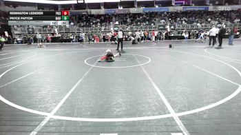 53 lbs Quarterfinal - Remington Lederer, Prescott Valley BigHorns vs Pryce Patton, Madill Takedown Club