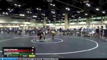 185 lbs Round 8 (10 Team) - Piper Zatechka, SD Fire vs Kassidee Savaria, Montana