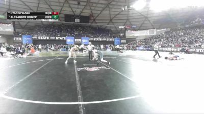 Boys 2A 132 lbs Champ. Round 2 - Alexander Gomez, Chief Sealth vs Ryan Spelker, Sequim