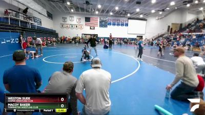 62 lbs Cons. Semi - Weston Suek, Casper Wrestling Club vs Macoy Baker, Torrington Wrestling Club