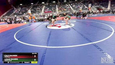 3A-175 lbs Cons. Round 3 - Cale Dauwen, Pinedale vs Logan Bauers, Green River