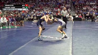 1A-120 lbs Semifinal - Jensen Dyer, Martensdale-St. Marys vs Crosby Yoder, Logan-Magnolia