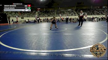 58 lbs Rr Rnd 2 - Brock Severns, El Reno Wrestling Club vs Collin Wolfe, Shelton Wrestling Academy