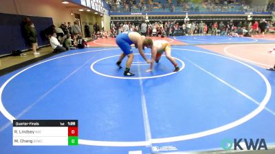 285 lbs Quarterfinal - Redmond Lindsey, Norman Grappling Club vs Micah Chang, Dark Cloud Wrestling Club