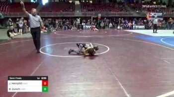 55 lbs Semifinal - Jayden Hemphill, MIDWEST DESTROYERS vs Bryson Zunich, Purebred Elite