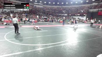 85 lbs Champ. Round 2 - Hunter Burns, West Salem/Bangor vs Austin Peach, Askren Wrestling Academy