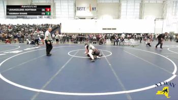 Round 2 - Avangelene Hoffman, Club Not Listed vs Hannah Evans, Falconer Youth Wrestling