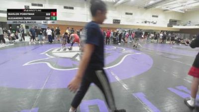 150 lbs 3rd Place Match - Mahlon Pobstman, MAW vs Alejandro Tarin, East Valley Wrestling Club