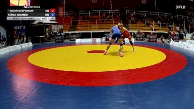 86kg Quarterfinal - Aidan Stevenson, Edmonton Wrestling Club vs Attila Adamko, OXEL Wrestling Club