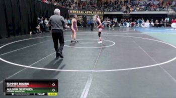 132G Quarterfinal - Allison Oestreich, Lathrop Wrestling vs Summer Boling, Ketchikan High School